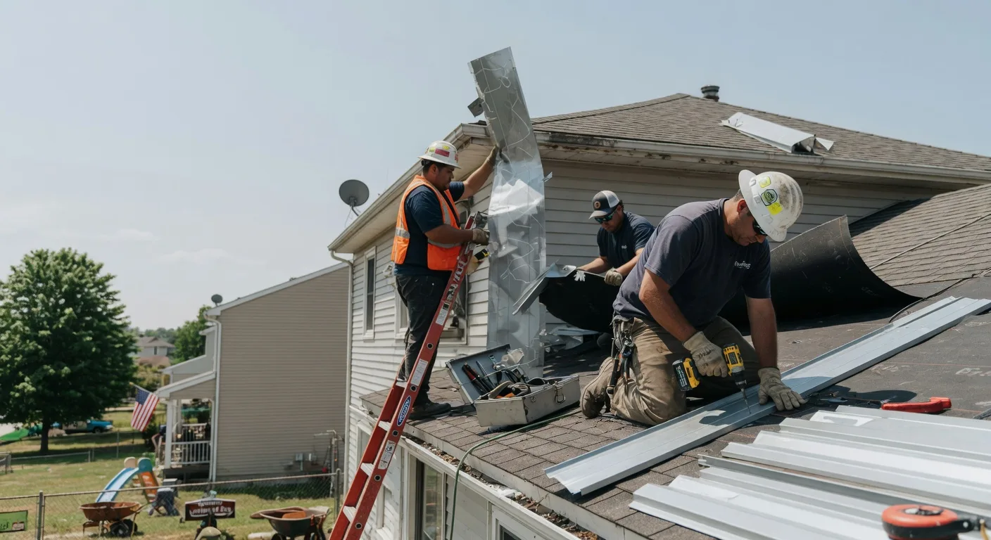 Storm Damage Metal Roof Repair in Bird City, KS